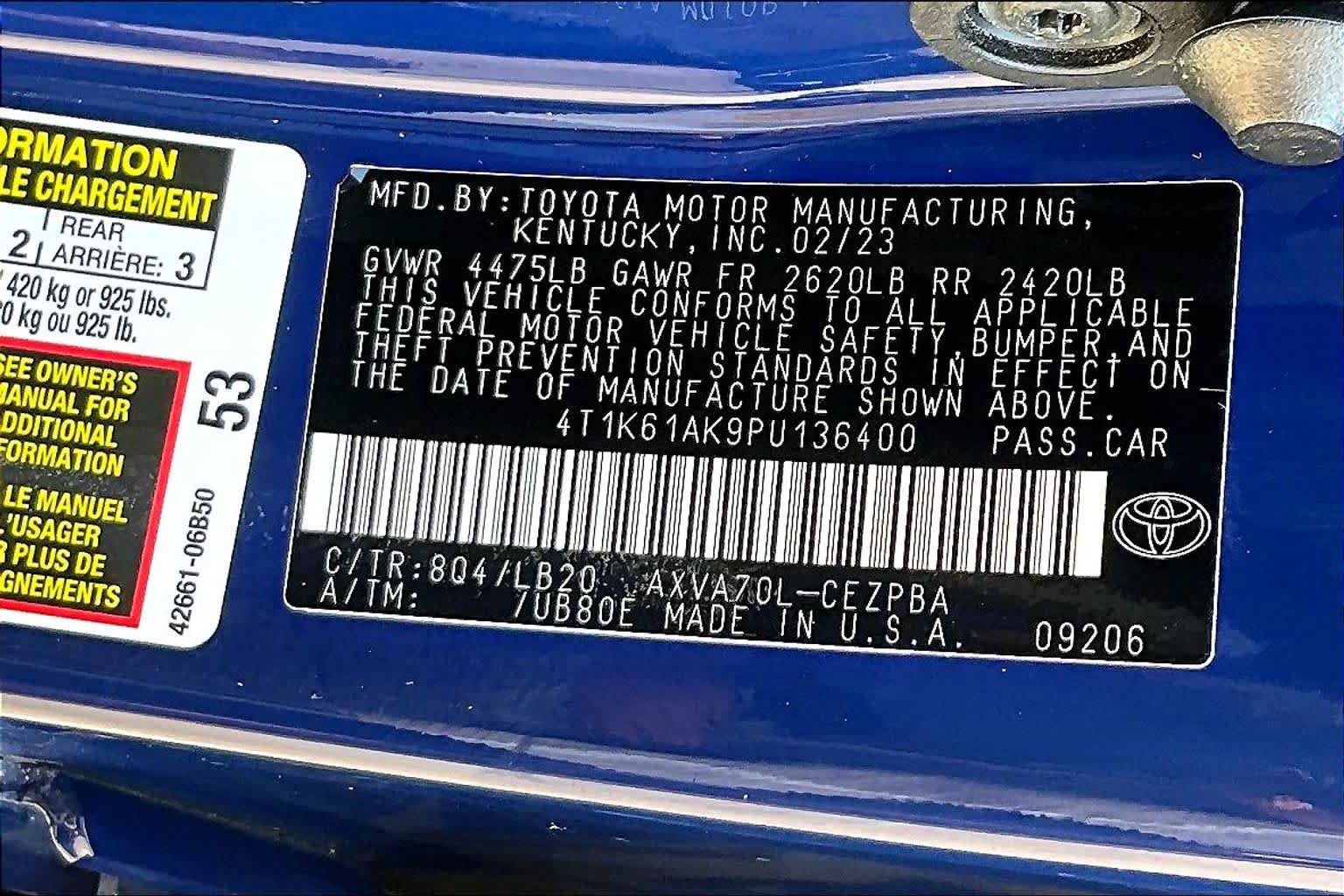 Used 2023 Toyota Camry XSE FWD image 34