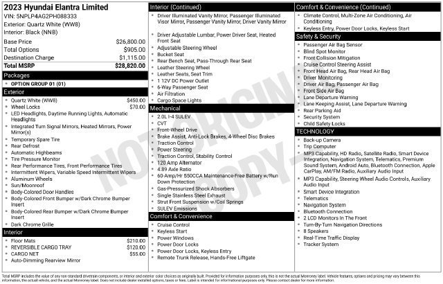Used 2023 Hyundai Elantra Limited FWD image 31