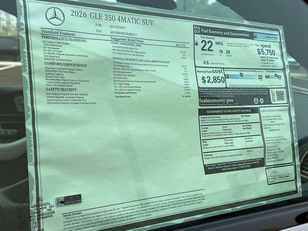 New 2026 Mercedes-Benz GLE 350 4MATIC image 38