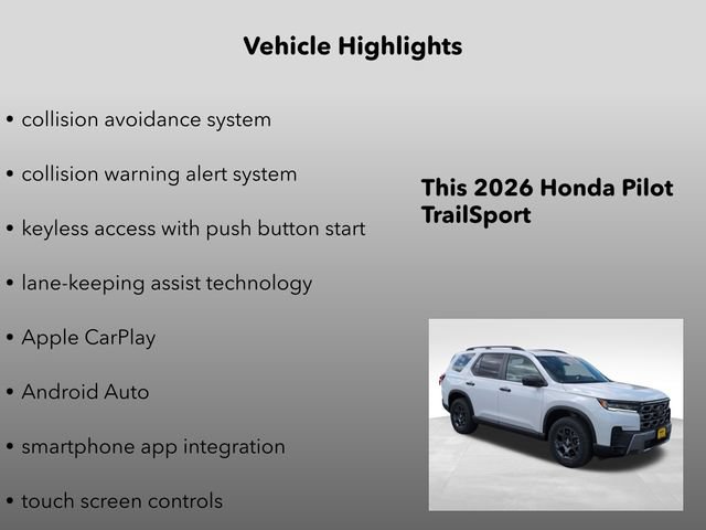New 2026 Honda Pilot TrailSport image 10