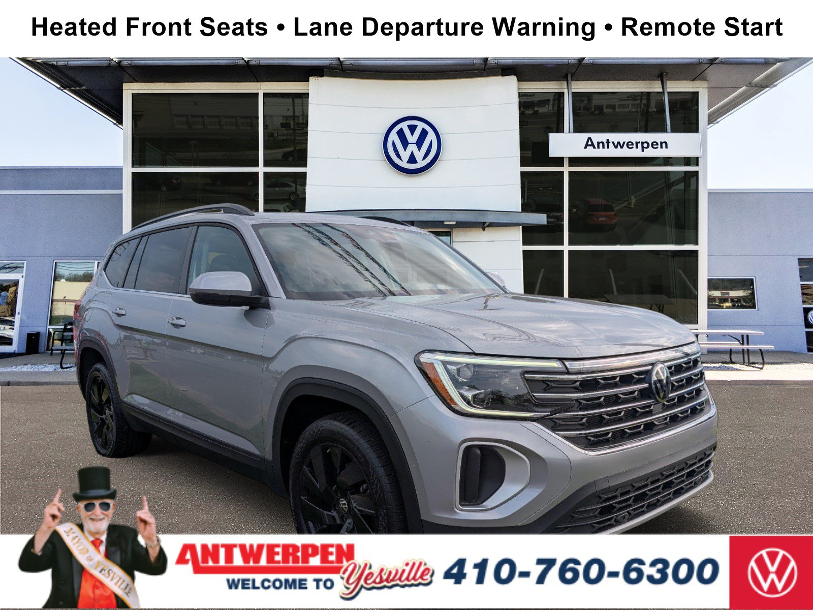 Used 2026 Volkswagen Atlas SE w/ Panoramic Sunroof Package FWD image 1
