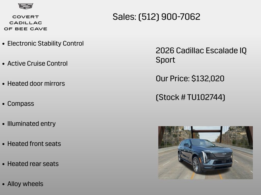 New 2026 Cadillac Escalade IQ Sport 1 AWD/4WD image 12