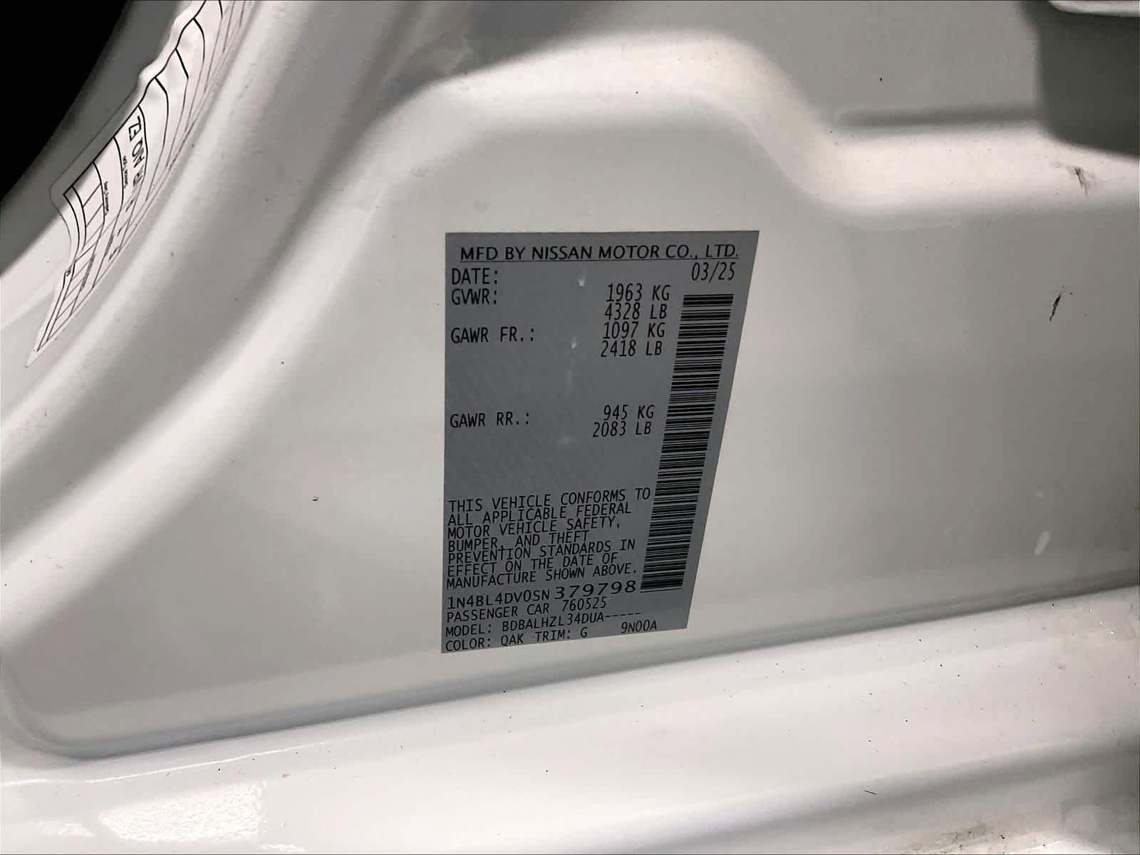 Certified 2025 Nissan Altima 2.5 SV FWD image 35