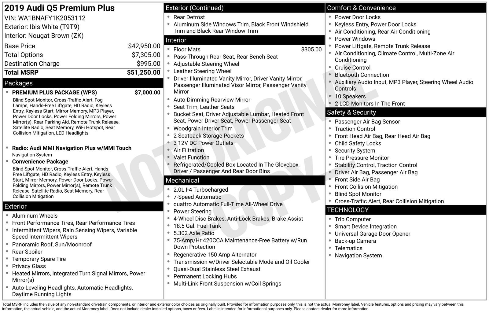 Used 2019 Audi Q5 2.0T Premium Plus w/ Premium Plus Package image 6