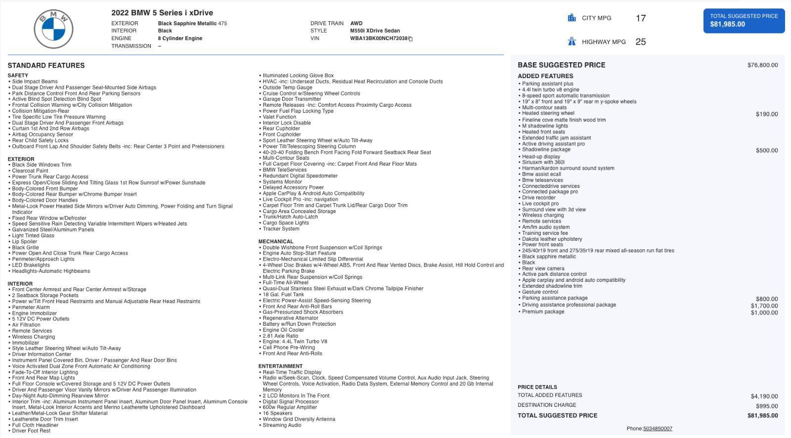 Used 2022 BMW M550i xDrive image 5