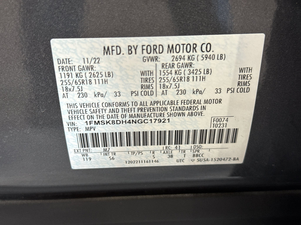 Used 2022 Ford Explorer XLT w/ Equipment Group 202A AWD/4WD image 37