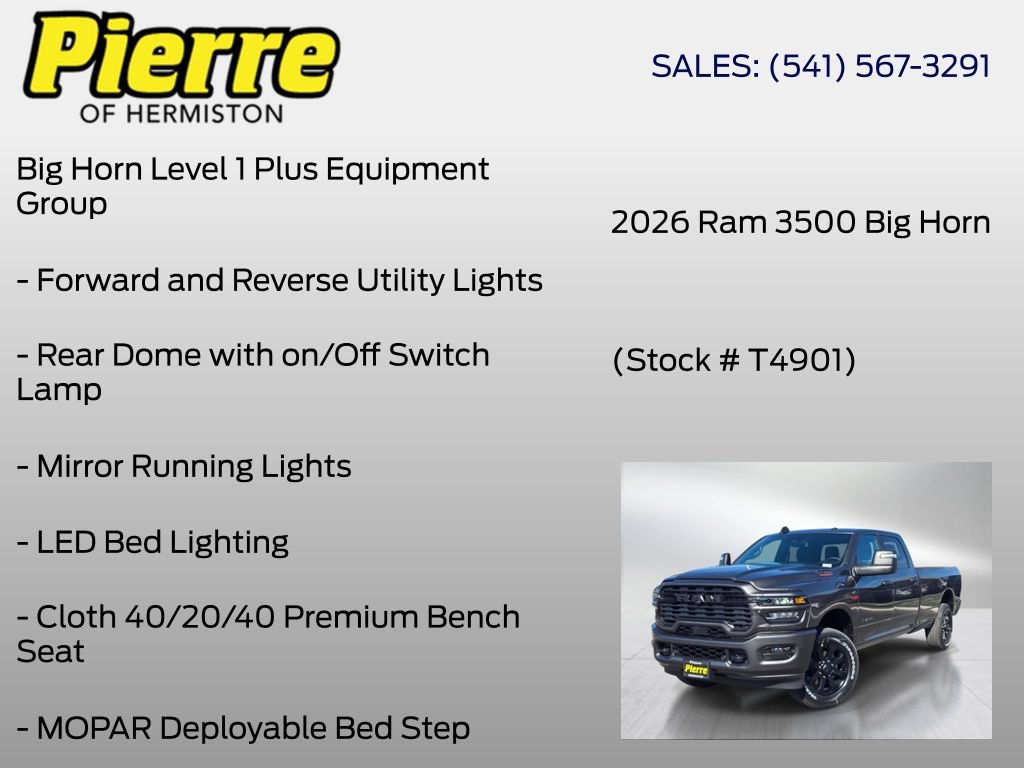 New 2026 RAM 3500 Big Horn AWD/4WD image 24