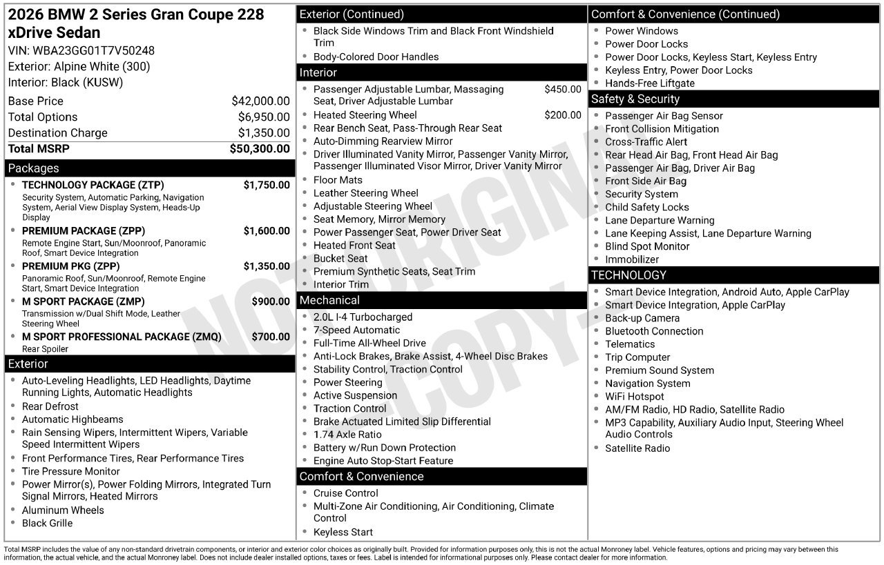 Used 2026 BMW 228i xDrive w/ Technology Package AWD/4WD image 9