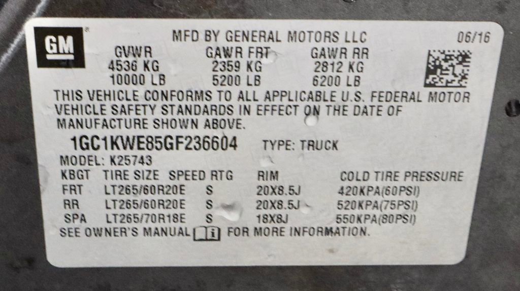 Used 2016 Chevrolet Silverado 2500 LTZ w/ Duramax Plus Package image 34