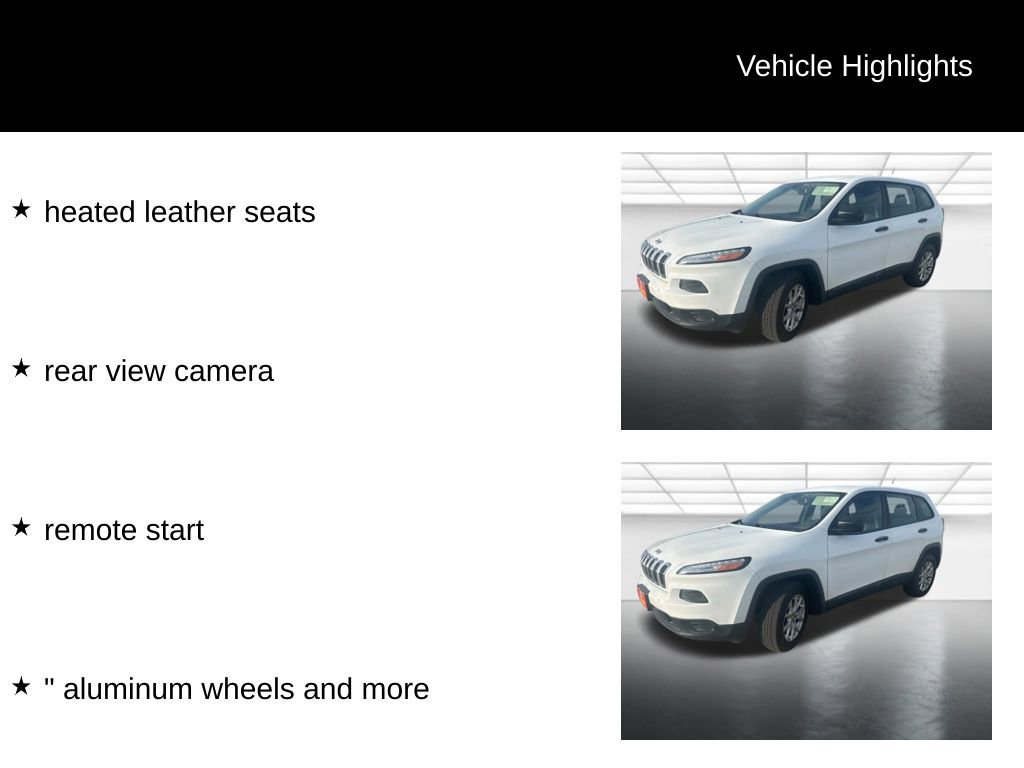 Used 2015 Jeep Cherokee Sport w/ Cold Weather Group AWD/4WD image 9