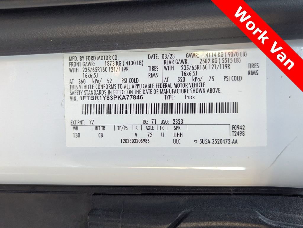 Used 2023 Ford Transit 250 Low Roof w/ Exterior Upgrade Package image 26