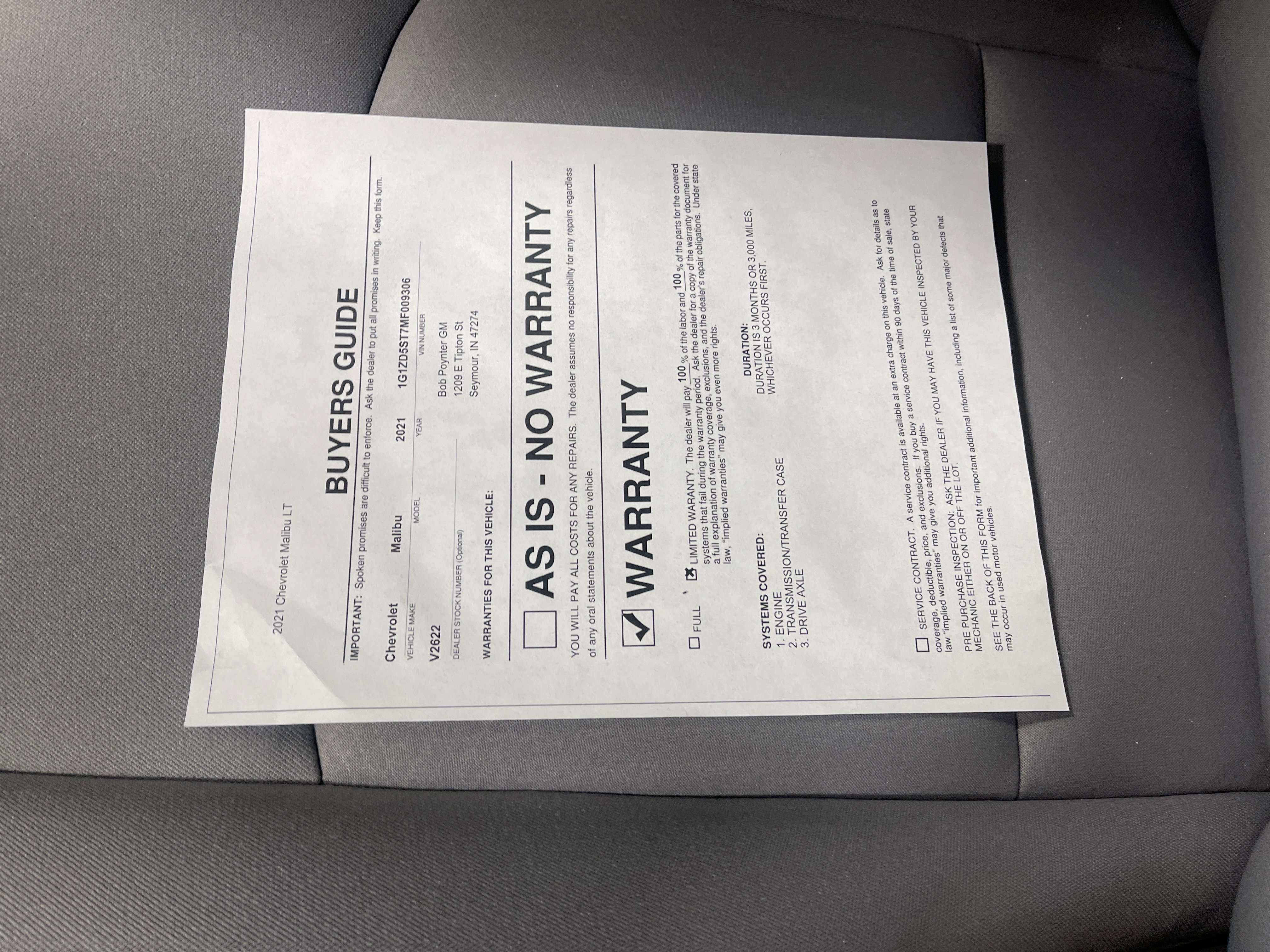 Used 2021 Chevrolet Malibu LT image 30