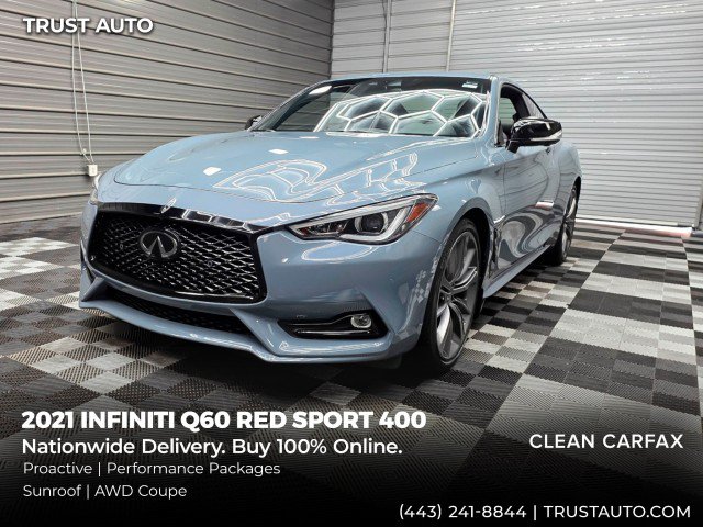 Used 2021 INFINITI Q60 Red Sport 400 w/ Proactive Package AWD/4WD image 1