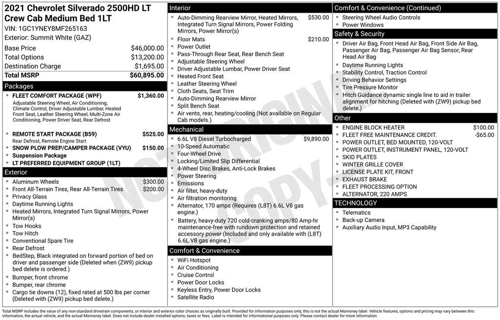 Certified 2021 Chevrolet Silverado 2500 LT w/ Fleet Comfort Package AWD/4WD image 11