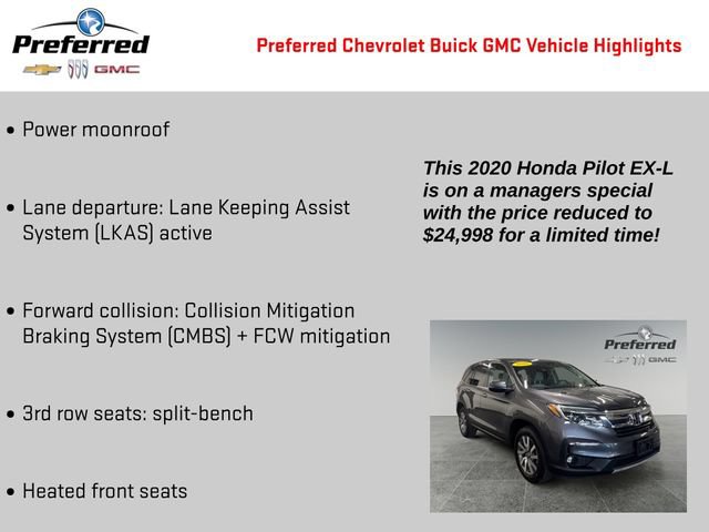 Used 2020 Honda Pilot EX-L image 2