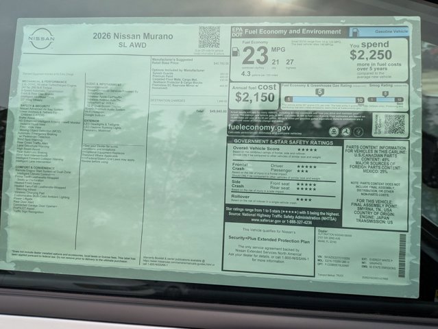 New 2026 Nissan Murano SL image 16