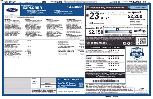 New 2026 Ford Explorer Platinum w/ LUX Leather Package image 10