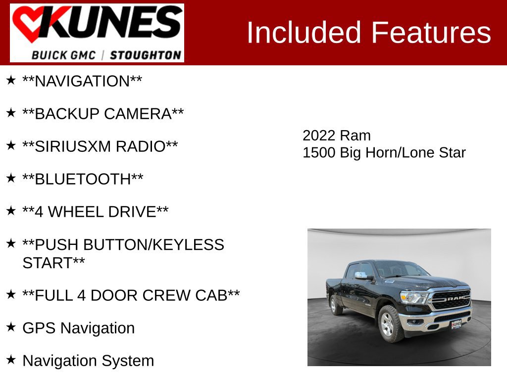 Used 2022 RAM 1500 Big Horn AWD/4WD image 2