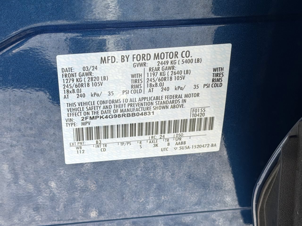 Certified 2024 Ford Edge SE AWD/4WD image 32
