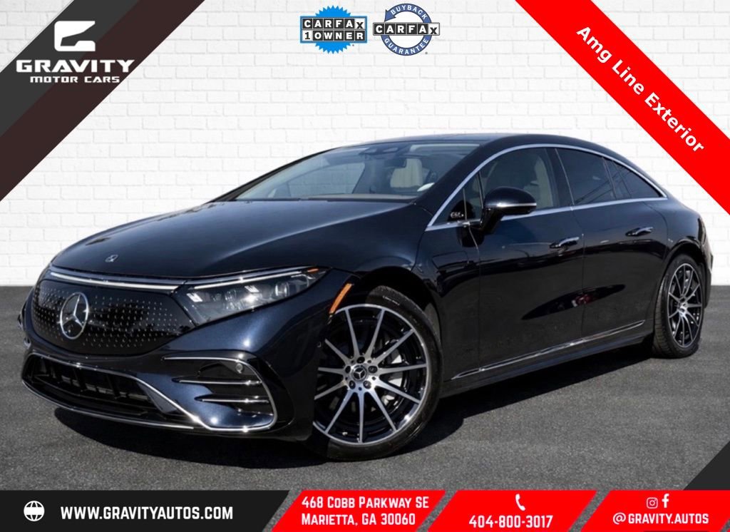 Used 2022 Mercedes-Benz EQS 450+ Sedan w/ AMG Line Exterior image 1