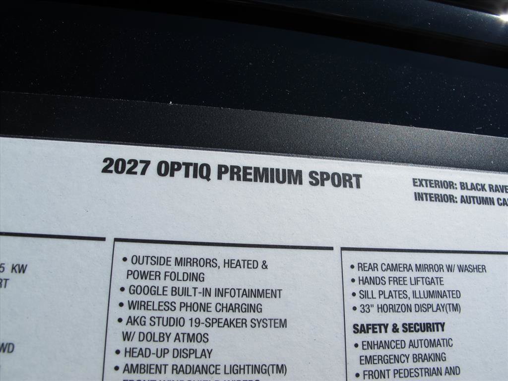 New 2027 Cadillac Optiq Premium Sport RWD image 11