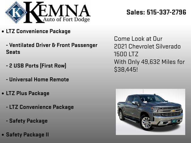 Used 2021 Chevrolet Silverado 1500 LTZ w/ LTZ Premium Package image 13