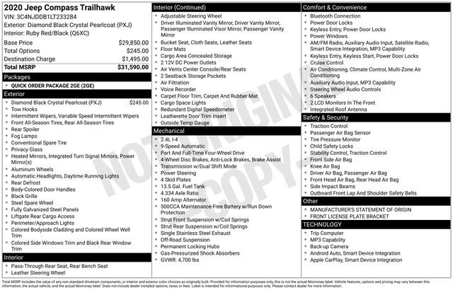 Used 2020 Jeep Compass Trailhawk image 4