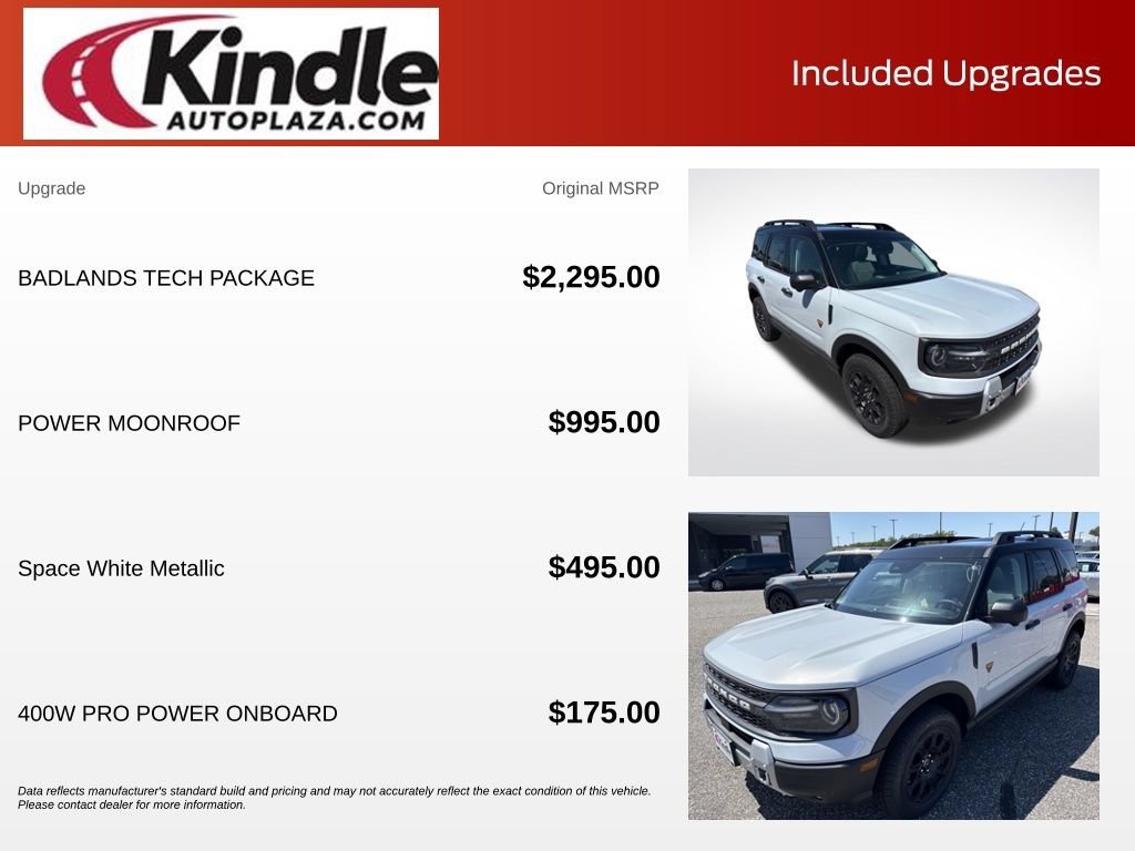 New 2026 Ford Bronco Sport Badlands w/ Badlands Tech Package AWD/4WD image 5