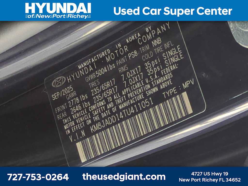 Certified 2026 Hyundai Tucson Blue SE AWD/4WD image 31