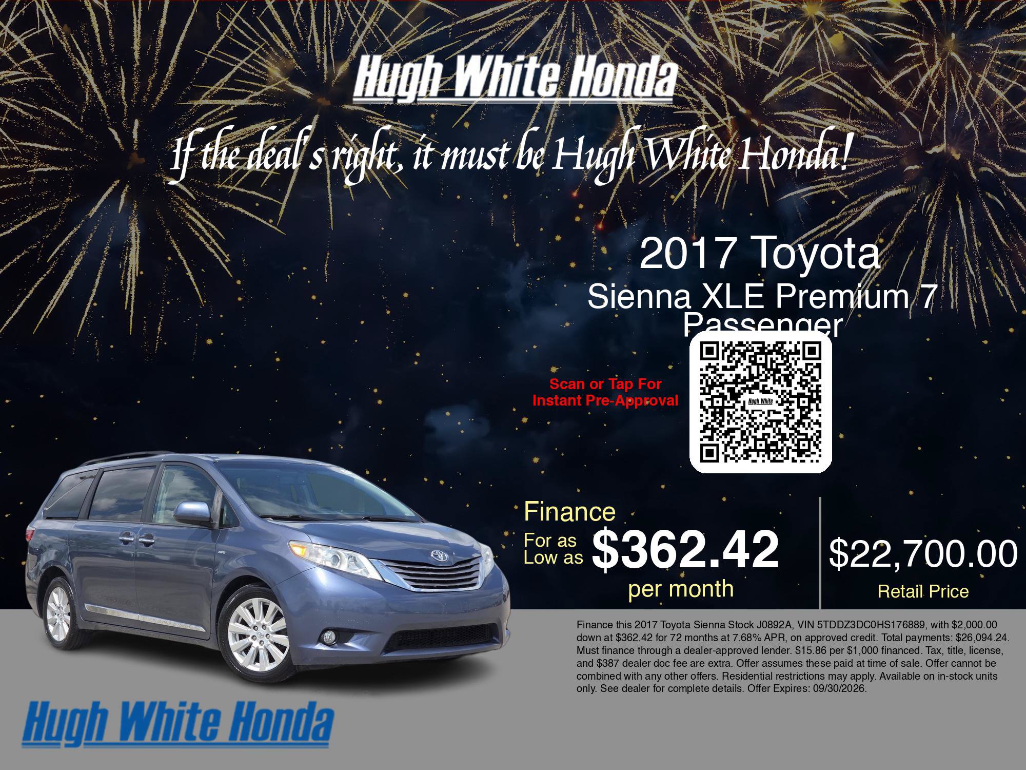 Used 2017 Toyota Sienna XLE Premium AWD/4WD image 38