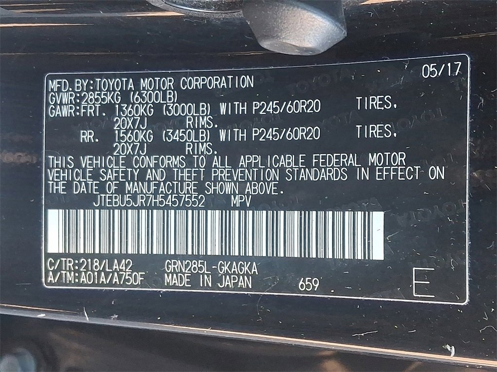 Used 2017 Toyota 4Runner Limited image 27