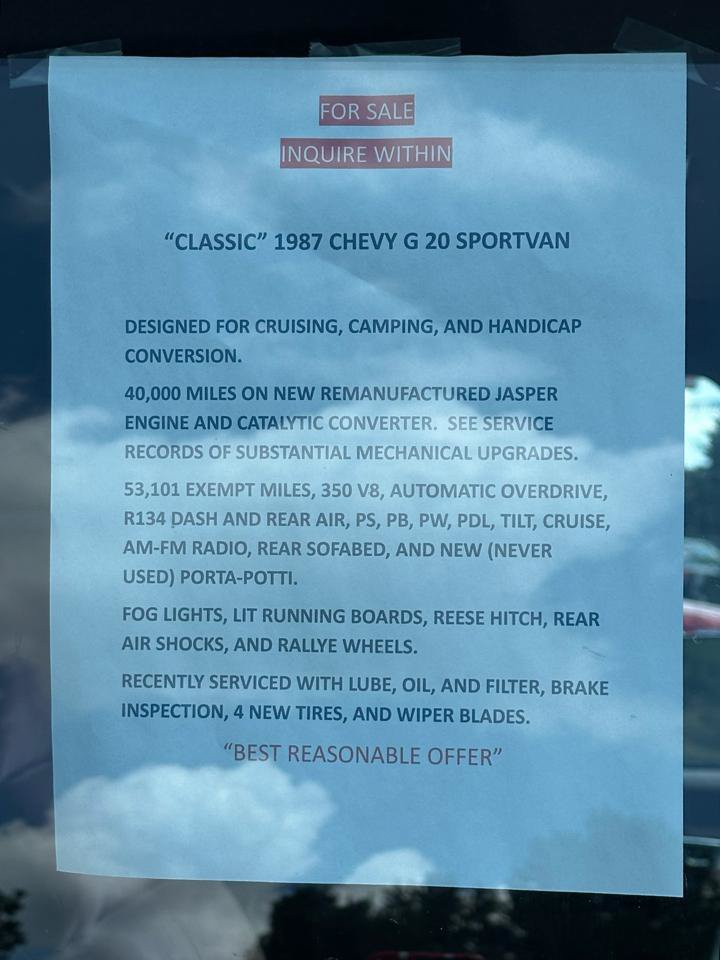 Used 1987 Chevrolet G20 RWD image 7