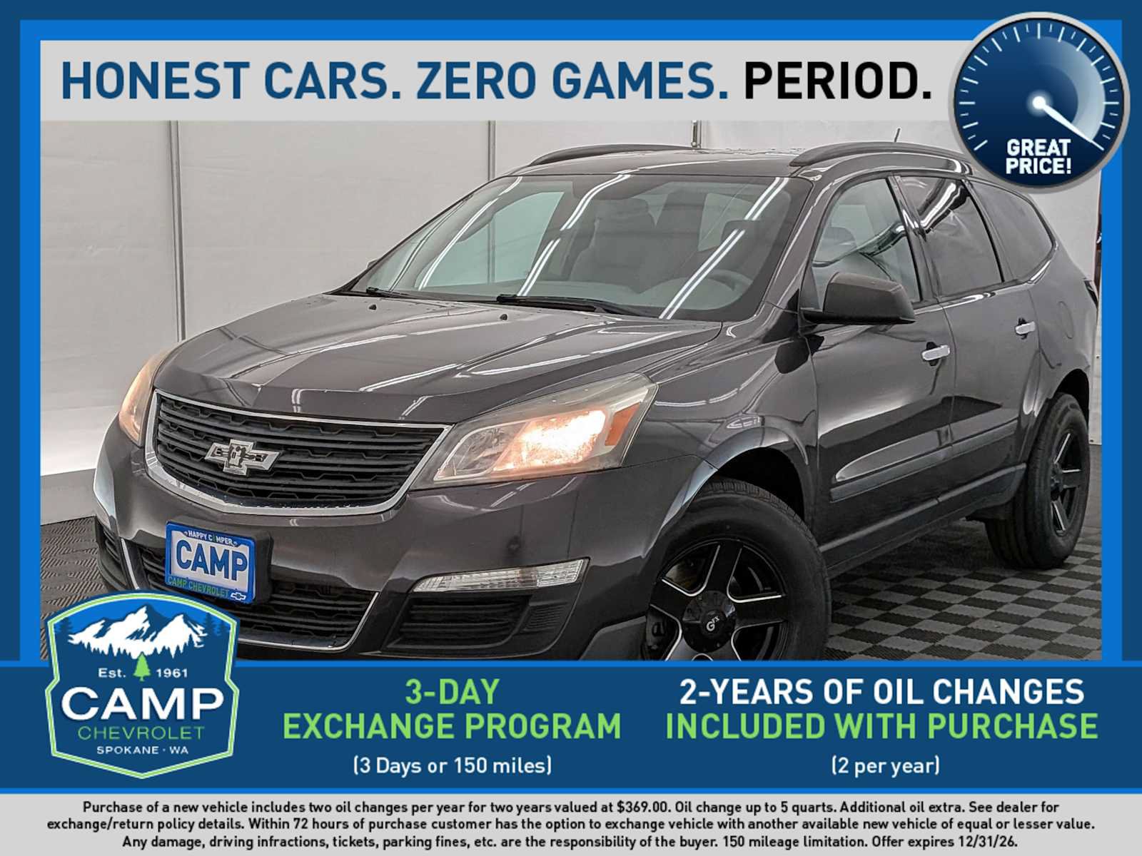 Used 2013 Chevrolet Traverse LS