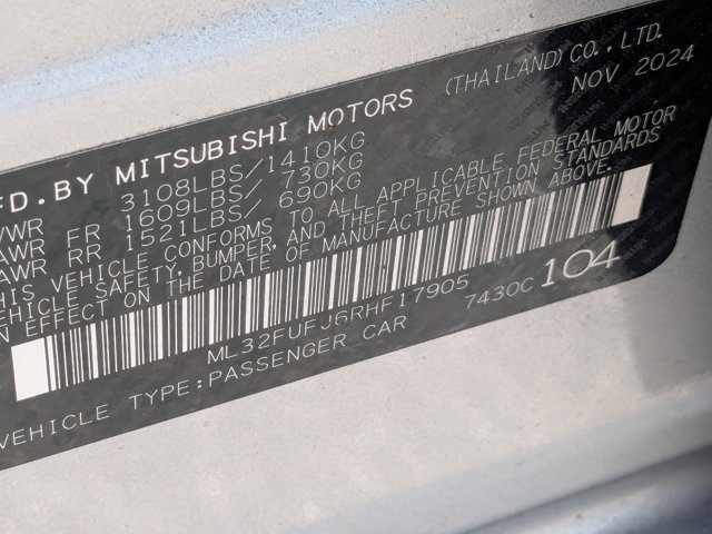 Used 2024 Mitsubishi Mirage G4 ES FWD image 15