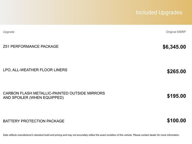 New 2026 Chevrolet Corvette Stingray Preferred Cpe w/ Z51 Performance Package image 3