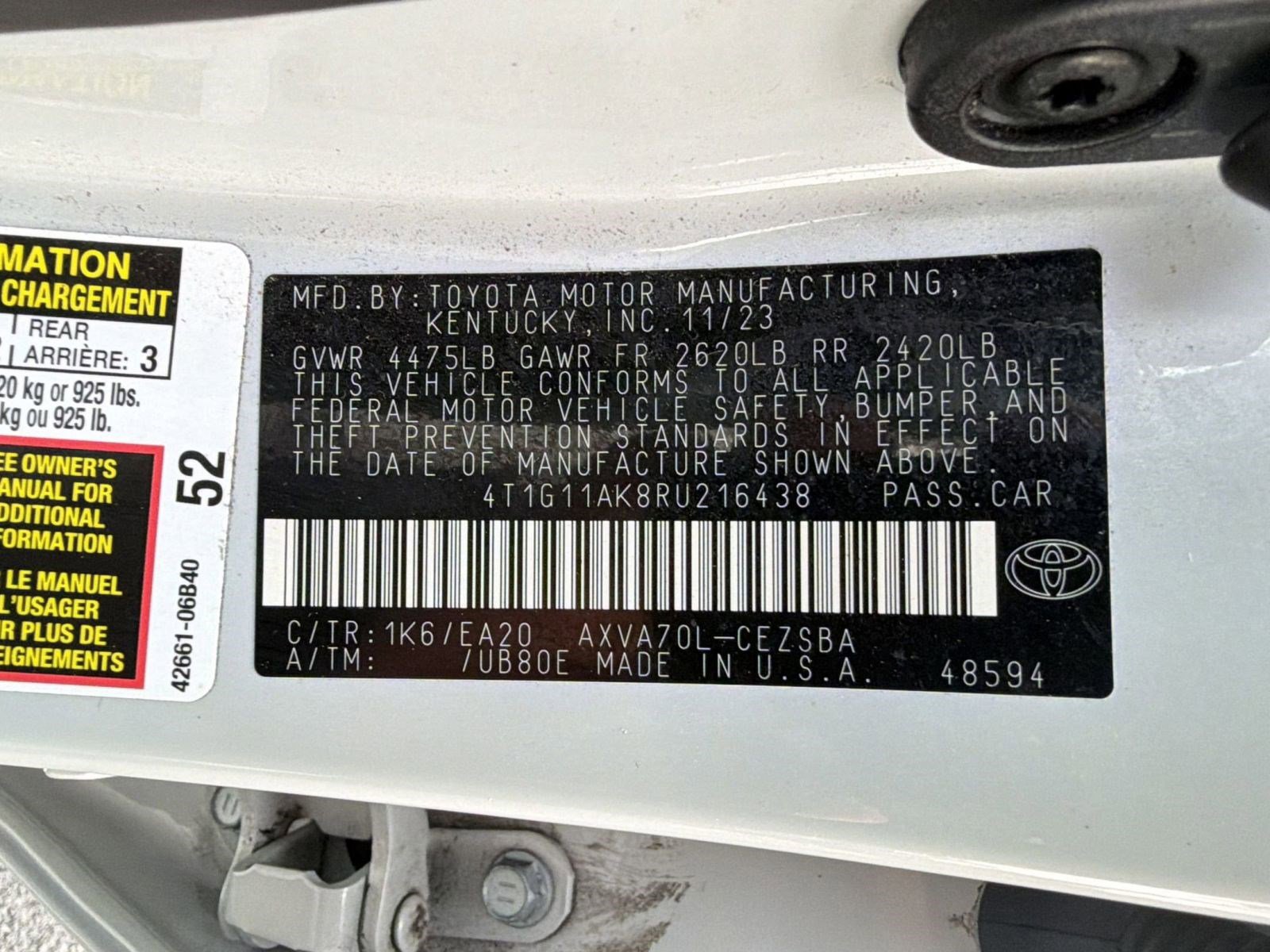 Used 2024 Toyota Camry SE image 19