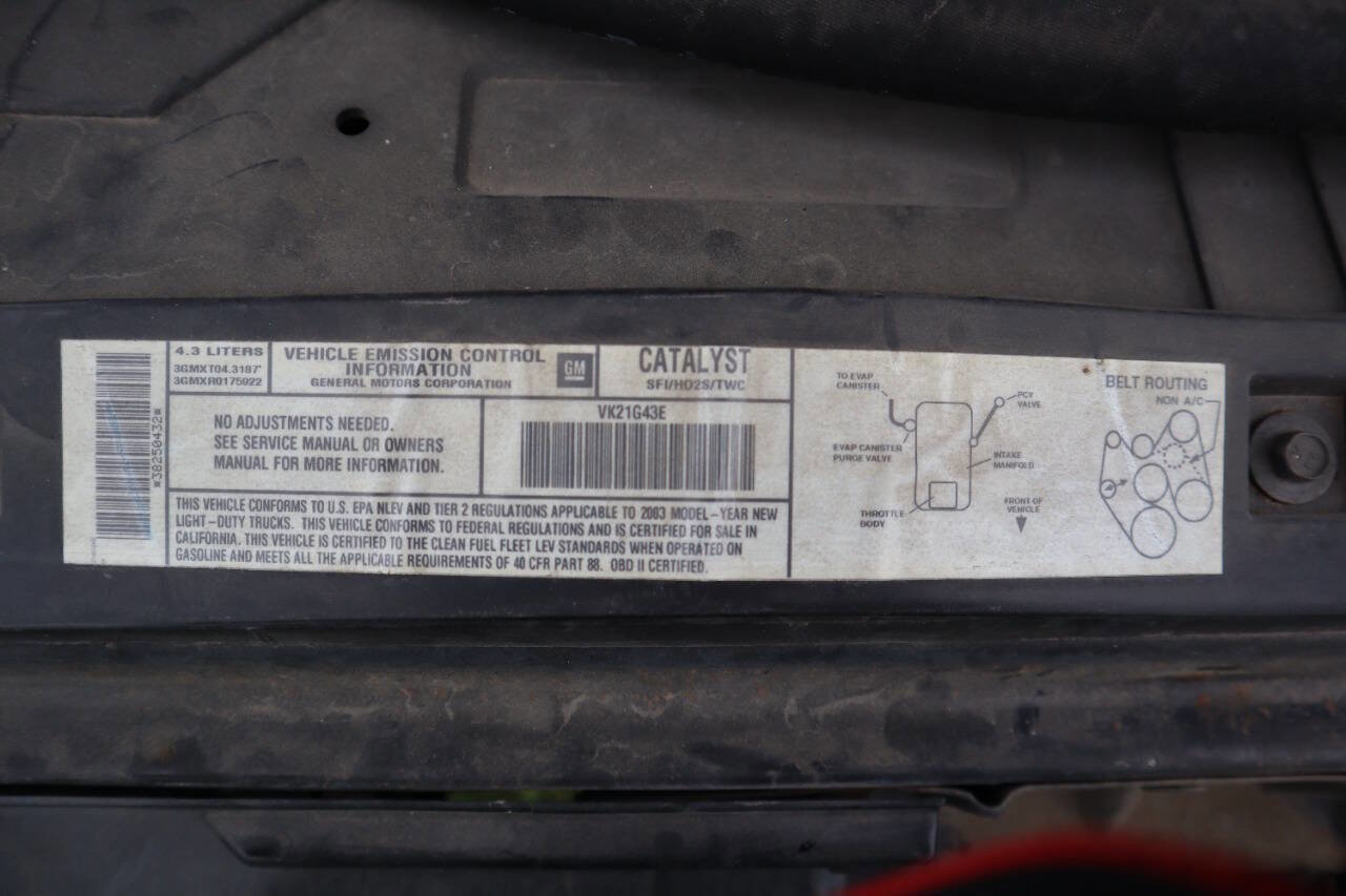 Used 2003 Chevrolet S10 Pickup LS w/ LS Preferred Equipment Group AWD/4WD image 33