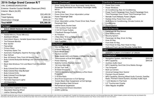 Used 2016 Dodge Grand Caravan R/T FWD image 38