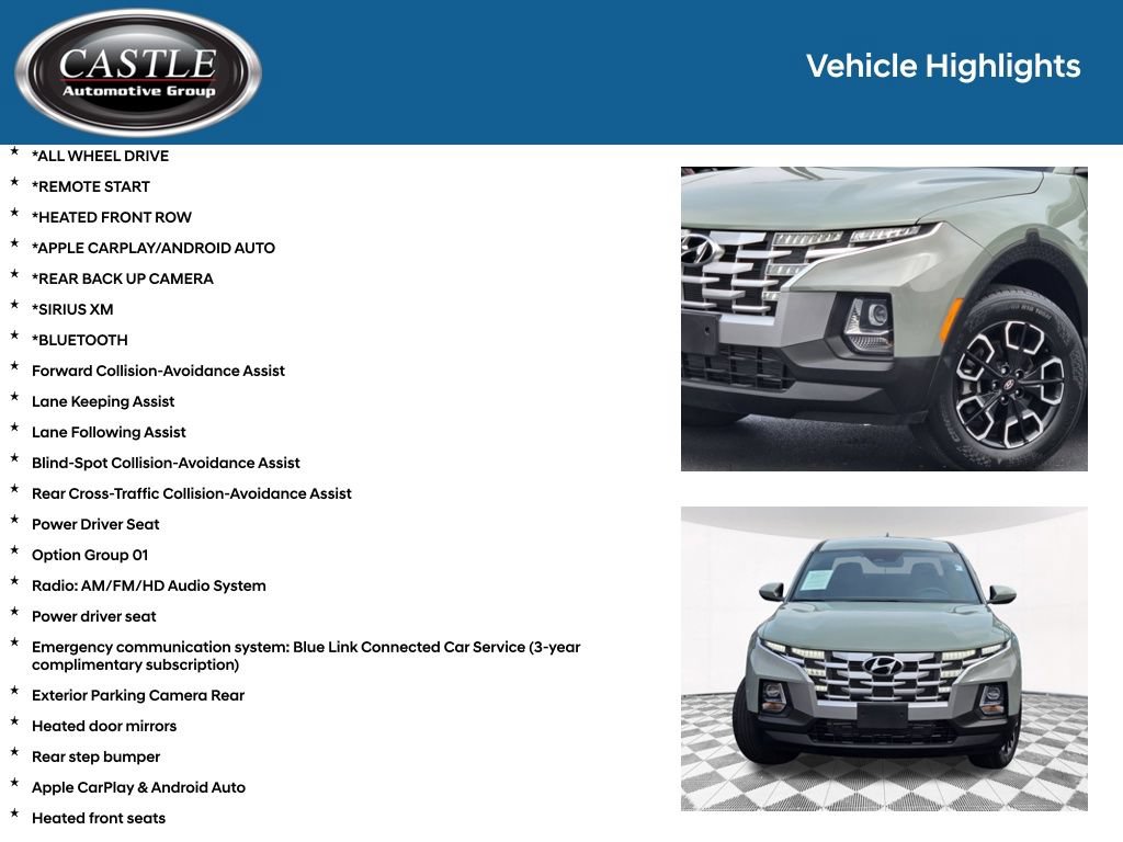 Used 2023 Hyundai Santa Cruz SEL AWD/4WD image 3