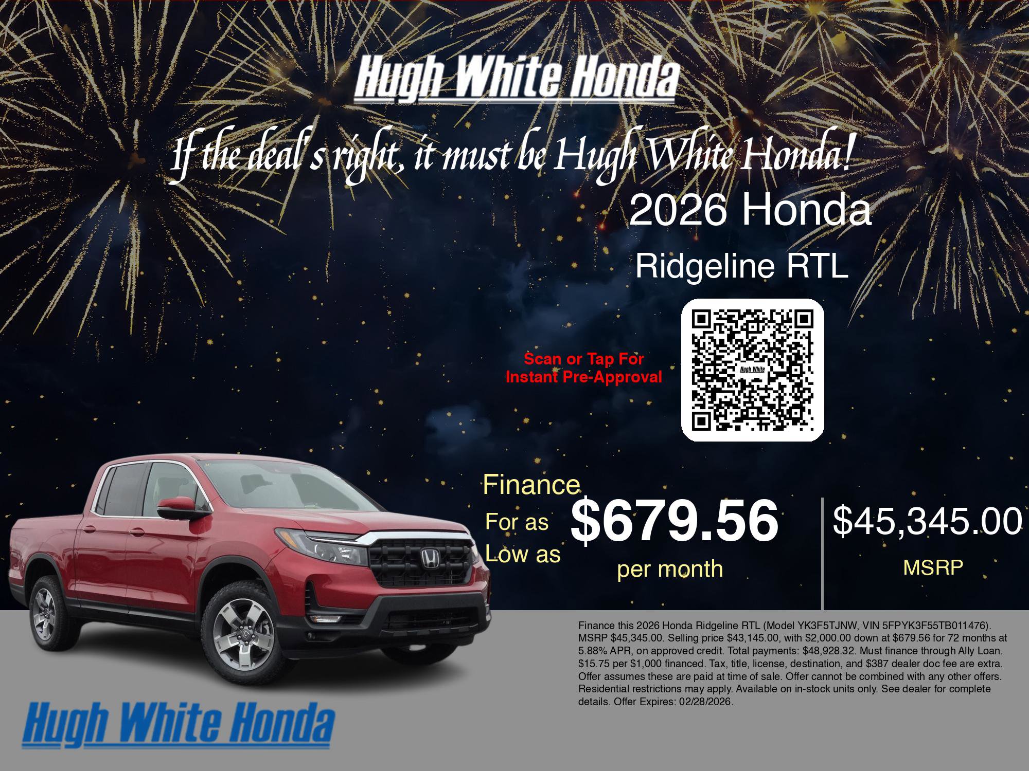 New 2026 Honda Ridgeline RTL image 7