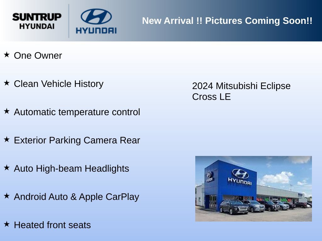 Used 2024 Mitsubishi Eclipse Cross LE AWD/4WD image 2