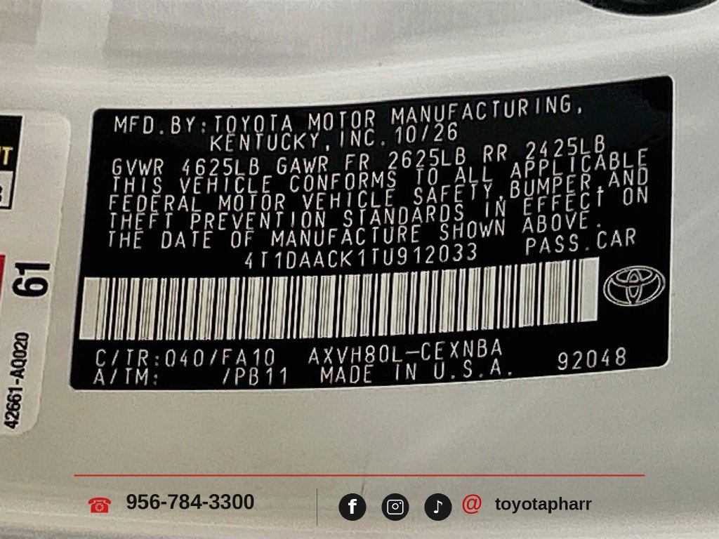 New 2026 Toyota Camry LE w/ Convenience Package FWD image 29