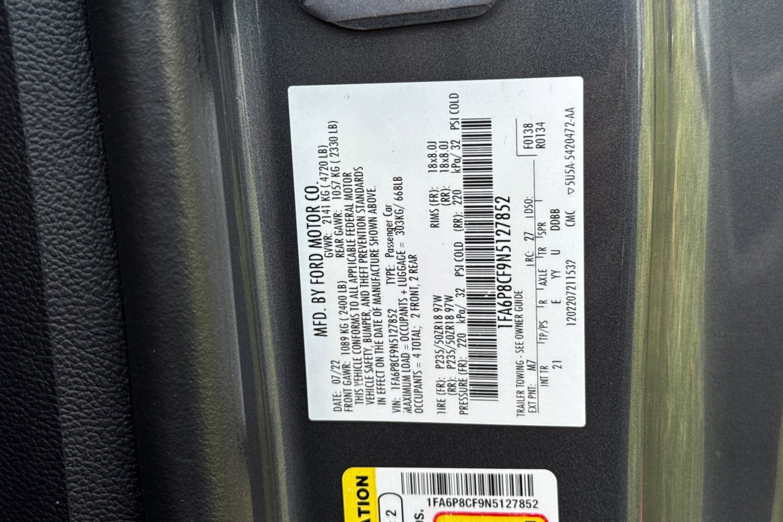 Used 2022 Ford Mustang GT w/ Equipment Group 301A image 21