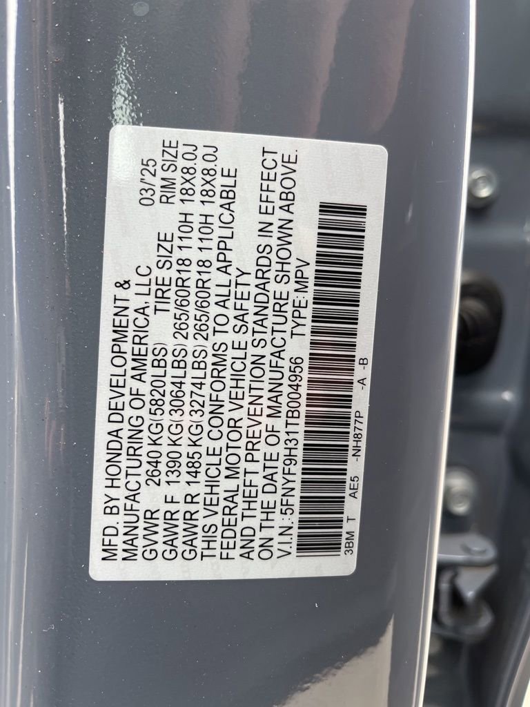 Certified 2026 Honda Passport RTL image 9