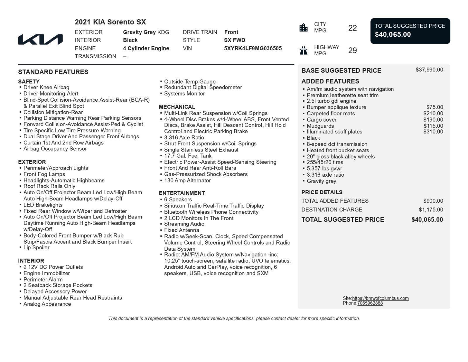 Used 2021 Kia Sorento SX image 47