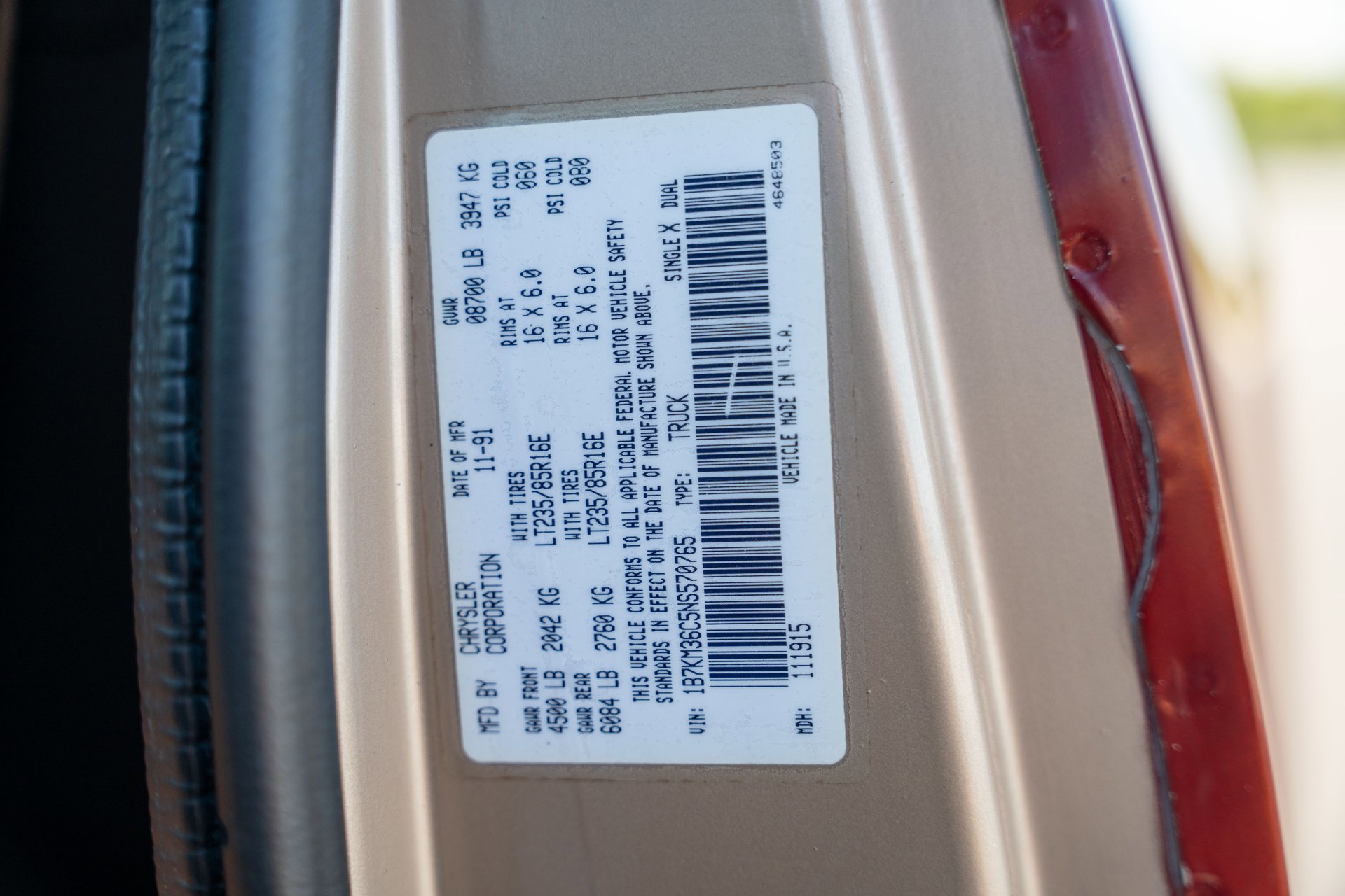 Used 1992 Dodge D/W Truck 350 image 40