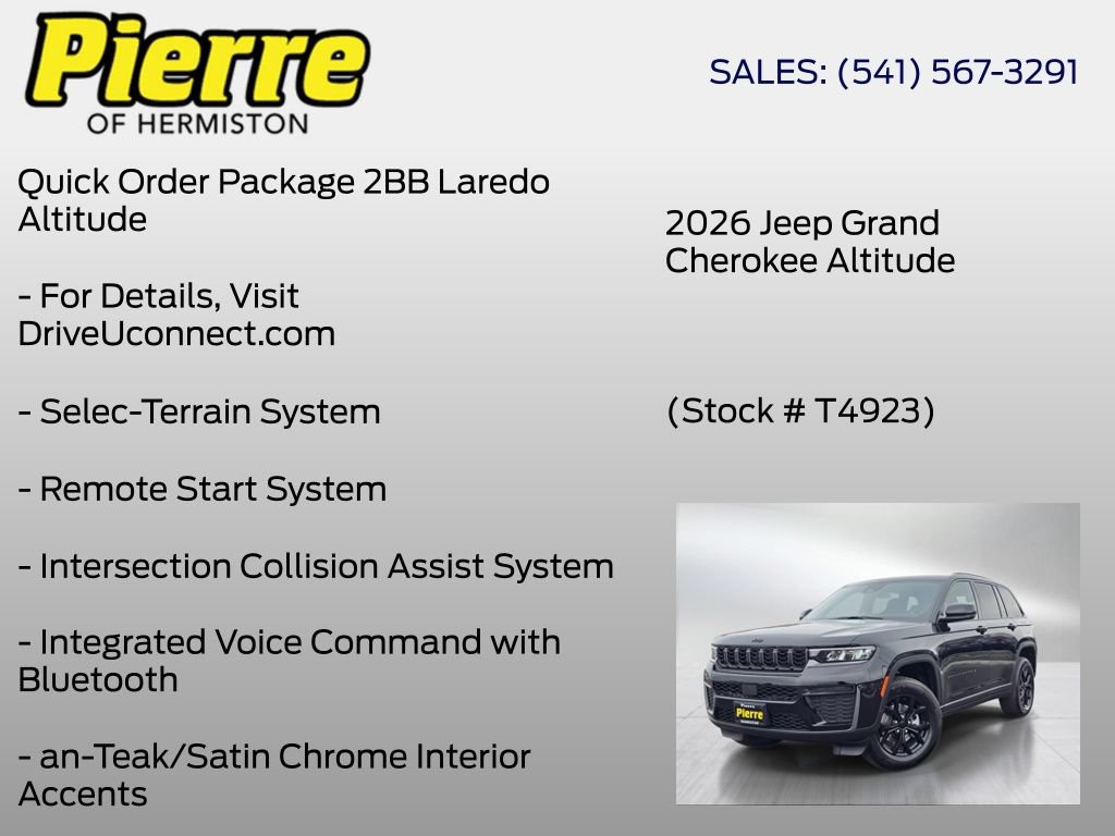 New 2026 Jeep Grand Cherokee Altitude AWD/4WD image 36