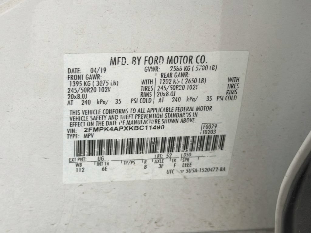 Used 2019 Ford Edge ST w/ Equipment Group 401A AWD/4WD image 36