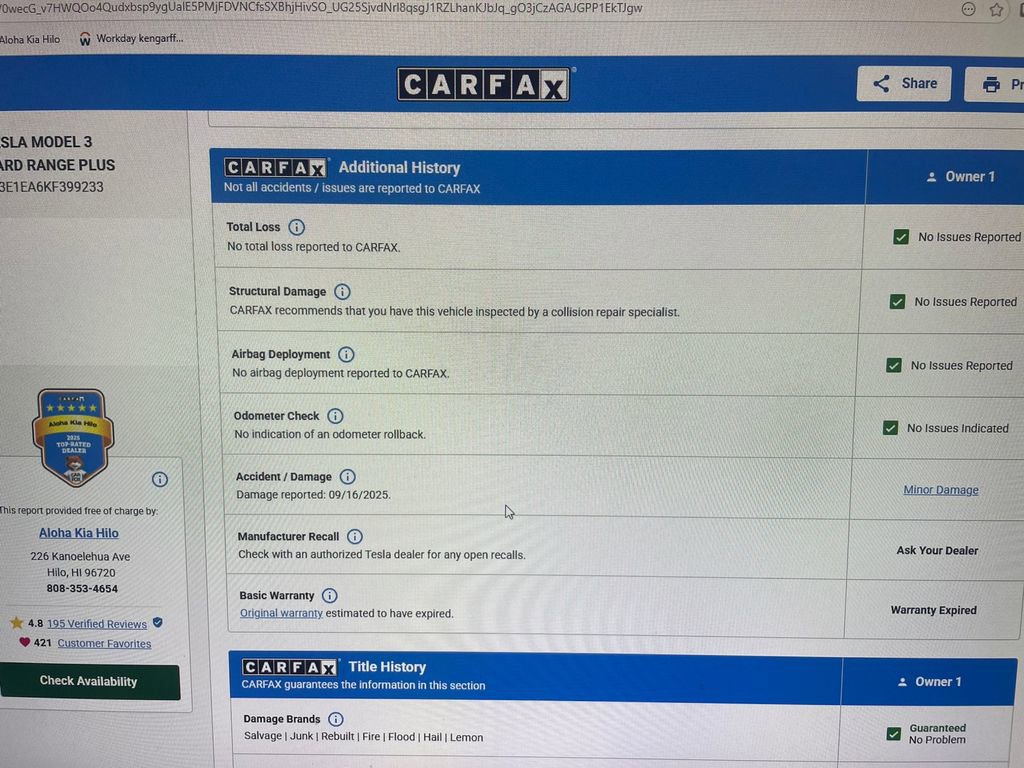 Used 2019 Tesla Model 3 Standard Range Plus RWD image 18