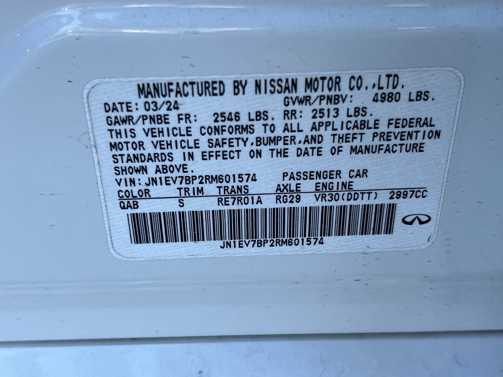 Used 2024 INFINITI Q50 Luxe w/ Cargo Package image 28